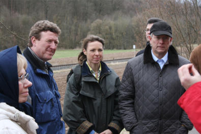 Frühlingsspaziergang mit Umweltminister Uhlenberg